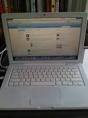 white macbook,  MINT condition with photoshop