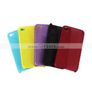 Silicone Protective Case for iPhone 4 - Grid (5 Colors Per Pack)